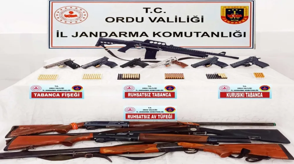 Ordu ve İstanbul’da silah kaçakçılığı operasyonu! 