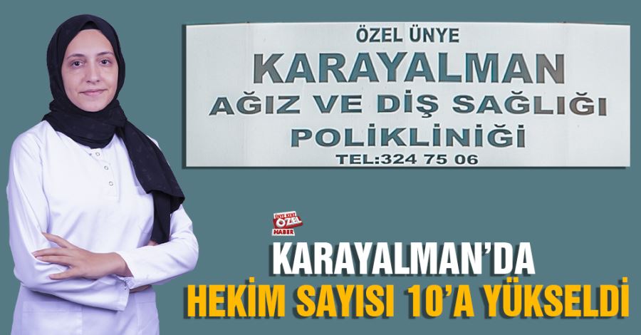 Karayalman’da hekim sayısı 10’a yükseldi