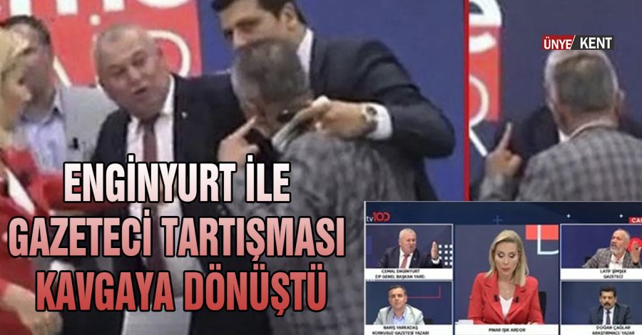 Enginyurt ile gazeteci tartışması kavgaya dönüştü