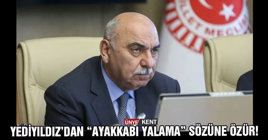   Yediyıldız’dan “ayakkabı yalama” sözüne özür!