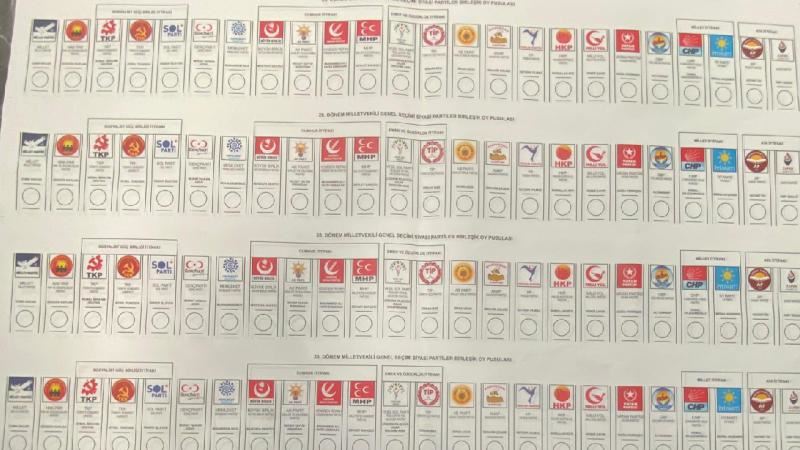 Seçimlerde 9 farklı boyda oy pusulası olacak