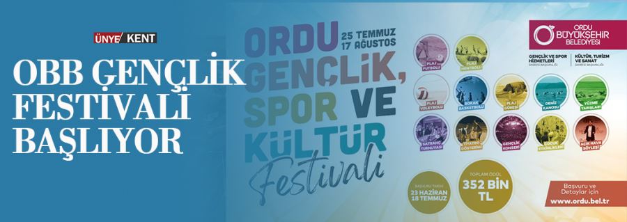 OBB Gençlik Festivali başlıyor