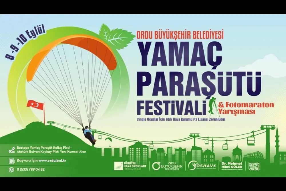 Altınordu’da Yamaç Paraşütü Festivali… 