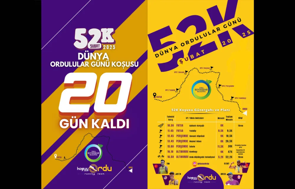 Dünya Ordulular Günü Koşusu’na 20 gün kaldı