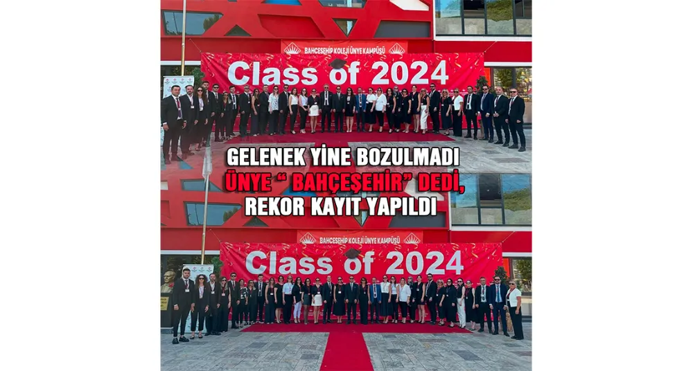 Ünye “Bahçeşehir” dedi, yine rekor kayıt gerçekleşti…