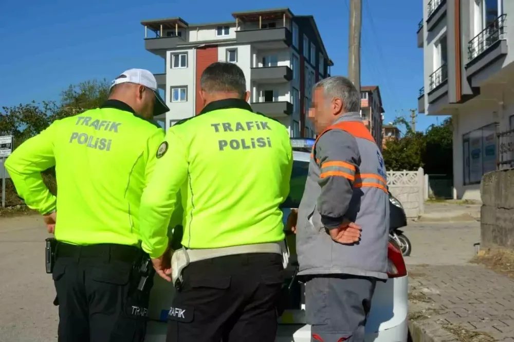 Patpat sürücüsüne eşini taşıdığı için 993 TL ceza!