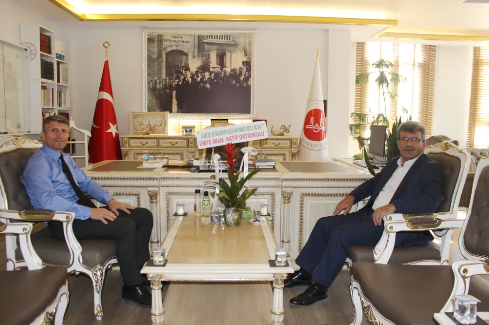 Ünye İHO Müdürü Şimşek’ten Müftü Baycan’a ziyaret
