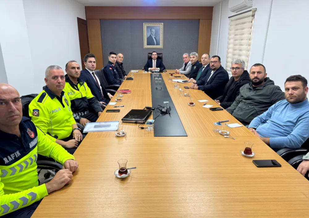 Ünye’de kış mevsimi trafik tedbirleri görüşüldü