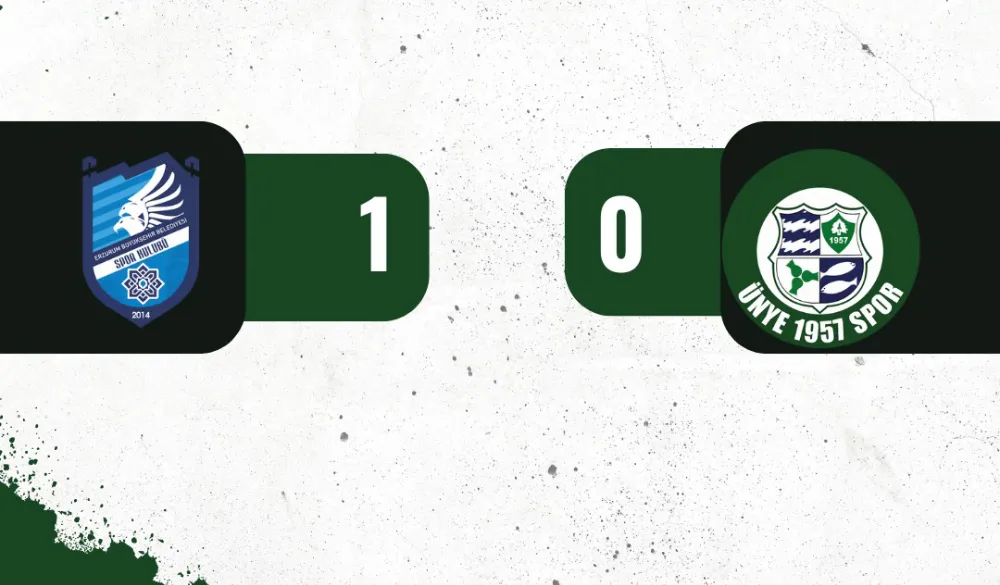 Ünye 1957 Spor, Erzurum deplasmanından eli boş döndü