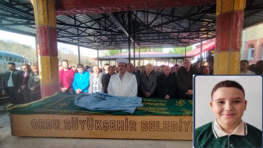 Okul çıkışında hayatını kaybeden Suat Ermiş, gözyaşlarıyla uğurlandı 