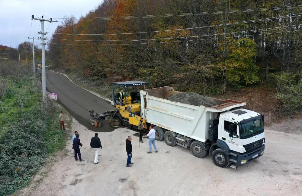 12 kilometrelik bağlantı yolunun konforu artıyor