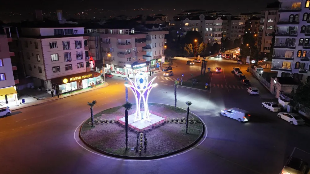 Ordu’nun kavşaklarında görsel şölen