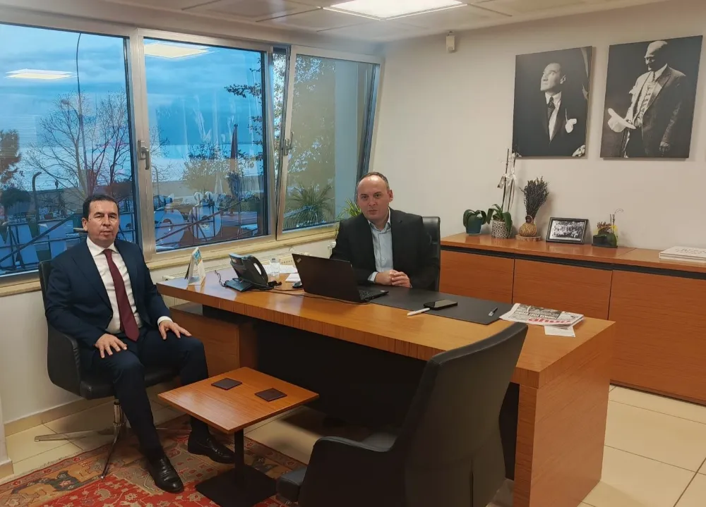 Ünye Kaymakamı Işık, İş Bankası Müdürü Takoğlu ile bir araya geldi