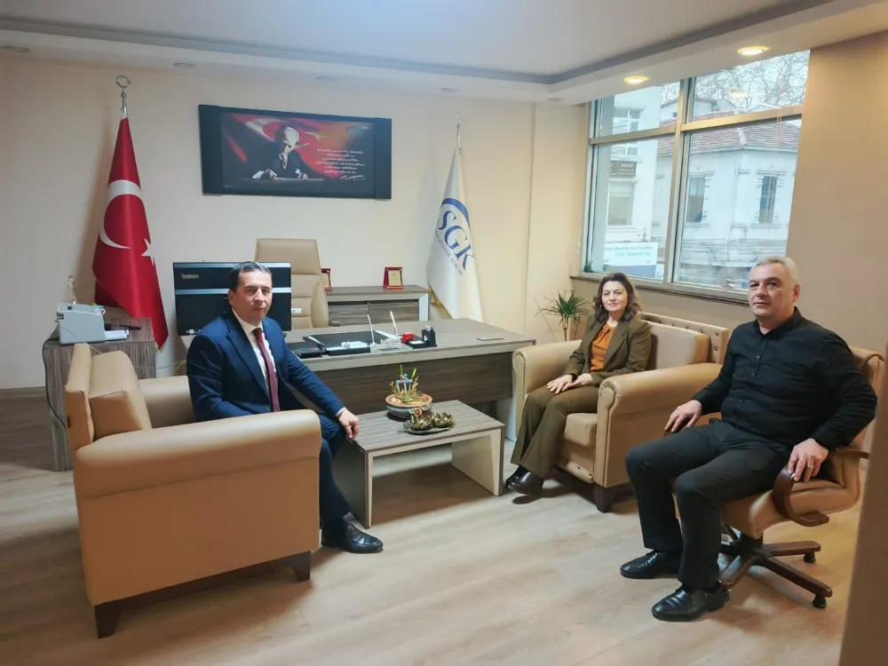 Kaymakam Işık’tan SGK Müdürü Yılmaz’a hayırlı olsun ziyareti