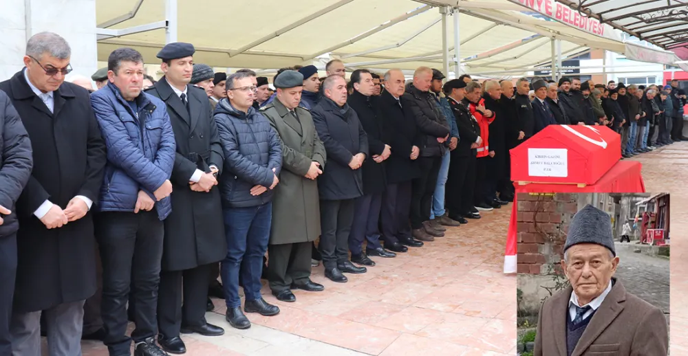 Kıbrıs Gazisi Ahmet Balcıoğlu, son yolculuğuna uğurlandı