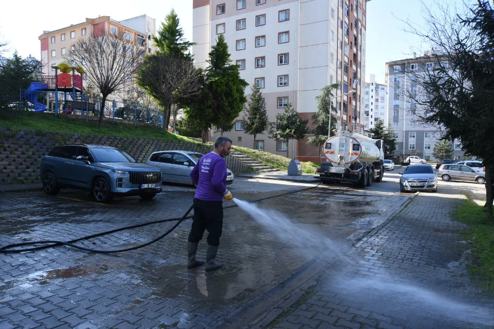 Altınordu’da karın ardından temizlik seferberliği… 