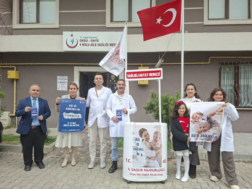 Ünye’de Dünya Aşı Haftası’na özel farkındalık etkinliği