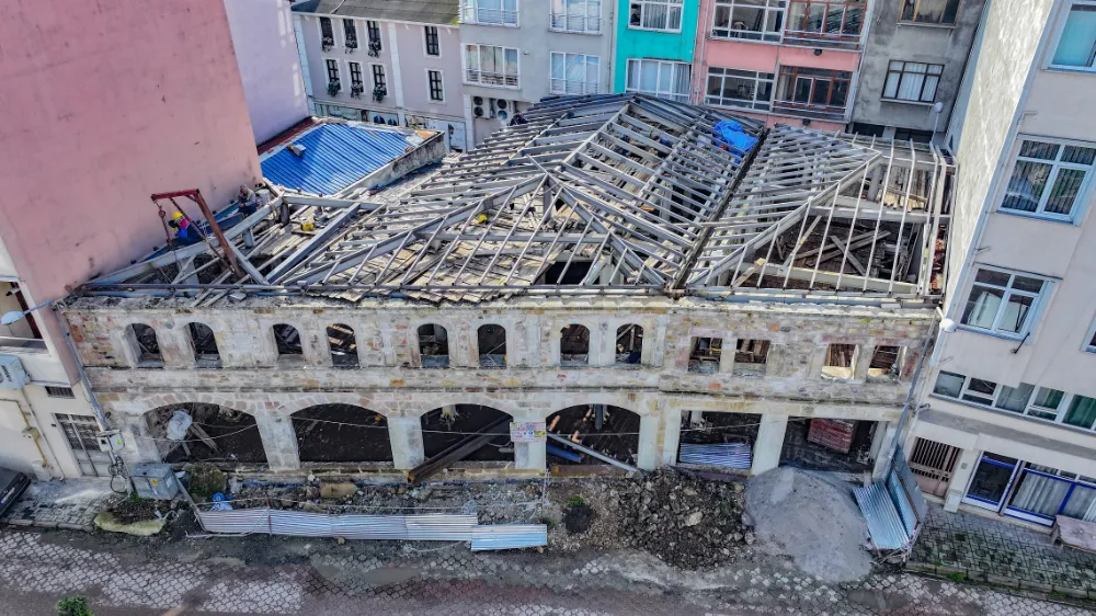 Ünye’nin tarihi ve en sevimli kütüphanesi tamamlanıyor