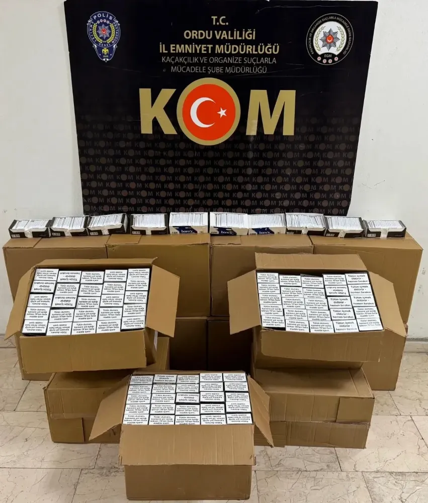 Ordu’da 4 günde binlerce kaçak ürün yakalandı!