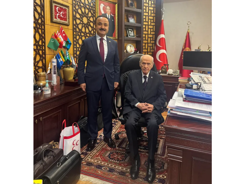 Naci Şanlıtürk’ten Genel Başkan Bahçeli’ye ziyaret