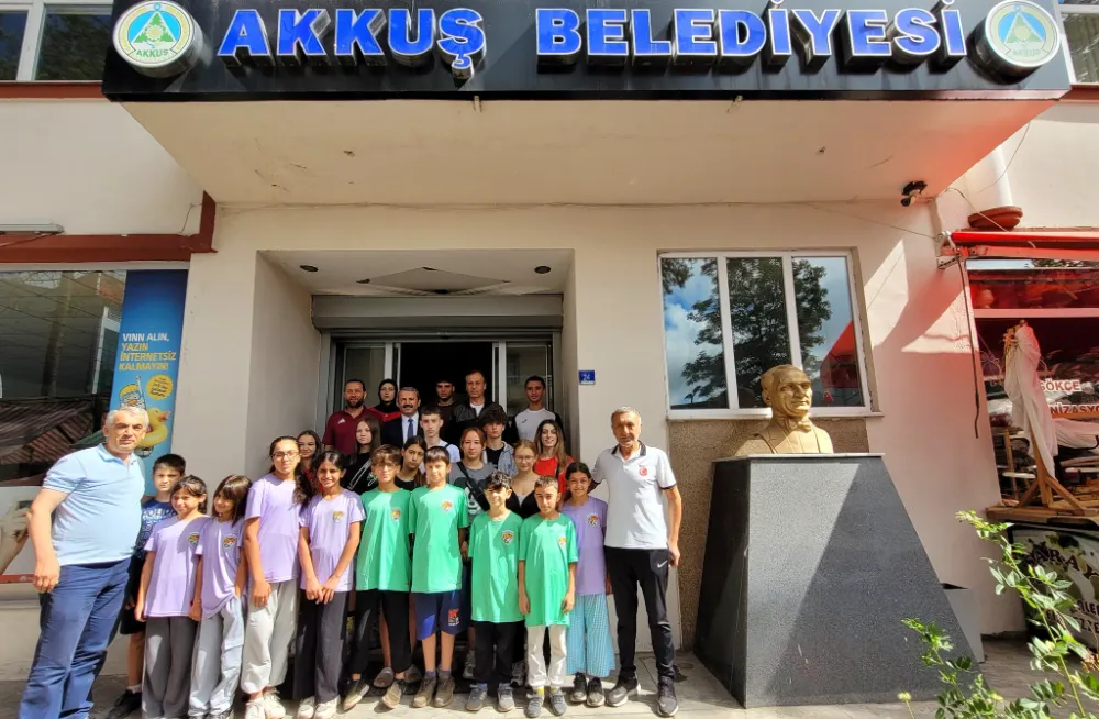 Moldova-Gagavuzya Gençlik ve Spor Bakanı ve sporcular Akkuş’ta ağırlandı… 