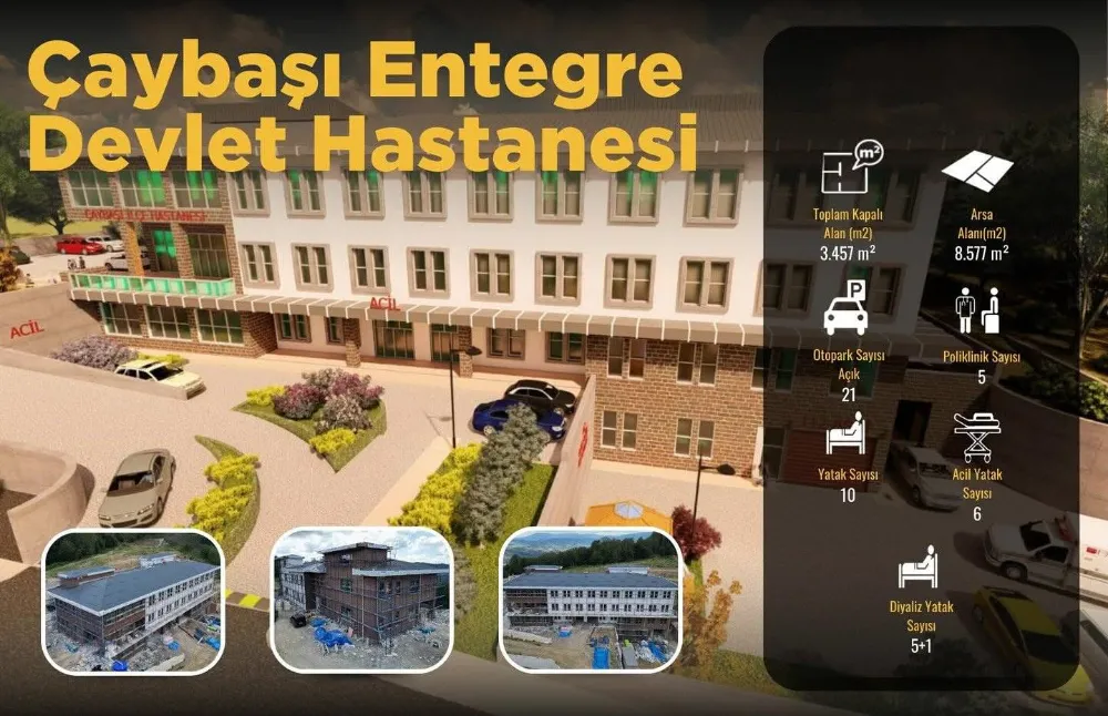 Çaybaşı’nda hastanenin donanımına 15,4 Milyon Lira ödenek 