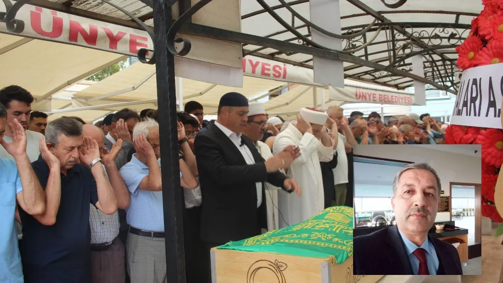 Ünye’de öğretmen Hasan Kartal son yolculuğuna uğurlandı