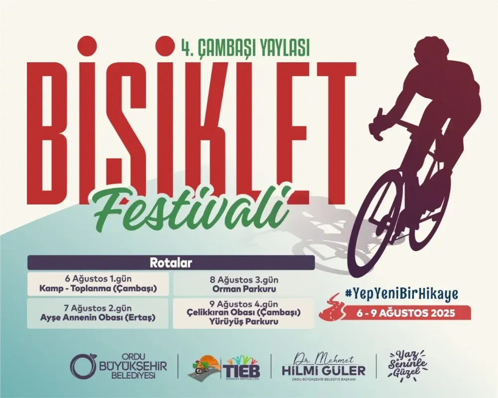 Çambaşı’nda pedallar 4. kez dönecek