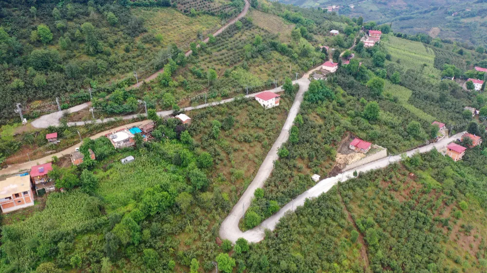 Ünye Ortaköy’e beton yol  