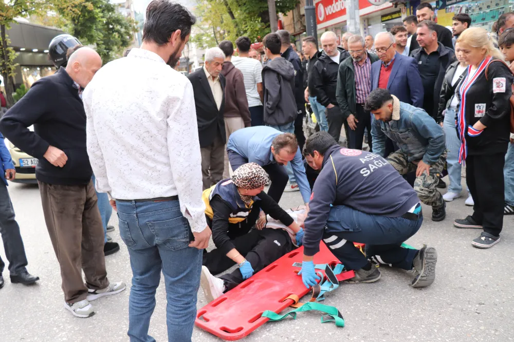 Ünye’de bisikletli çocuk araç çarpması sonucu yaralandı