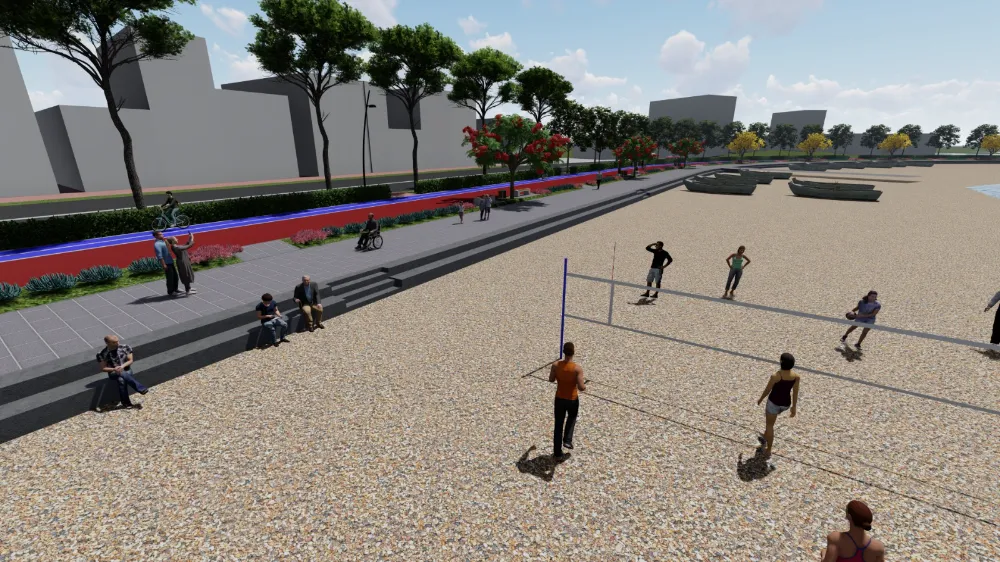 Ünye Yalı sahiline estetik dokunuş