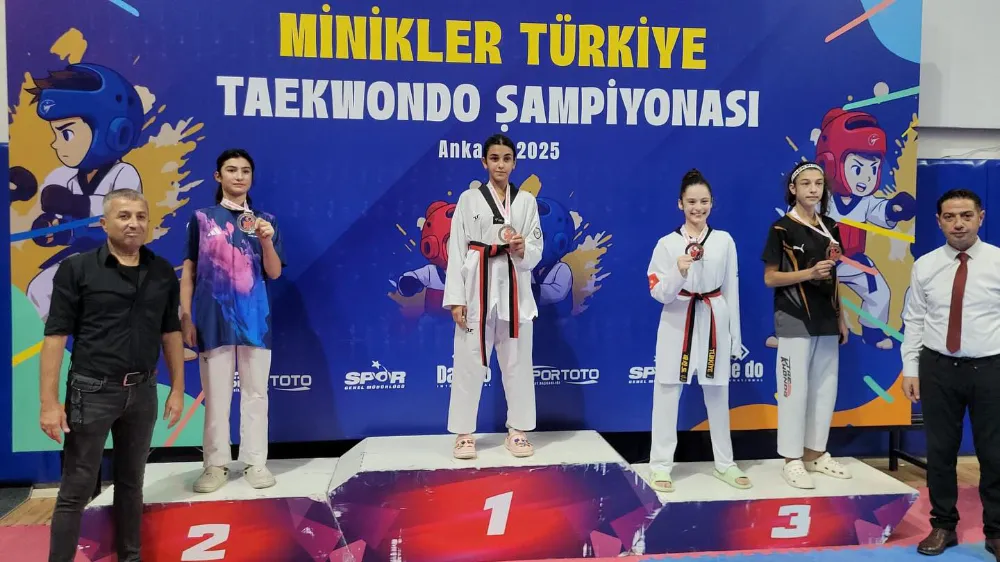 Ünyeli sporcu Hira Nur Bahtiyar, Türkiye 3.sü oldu