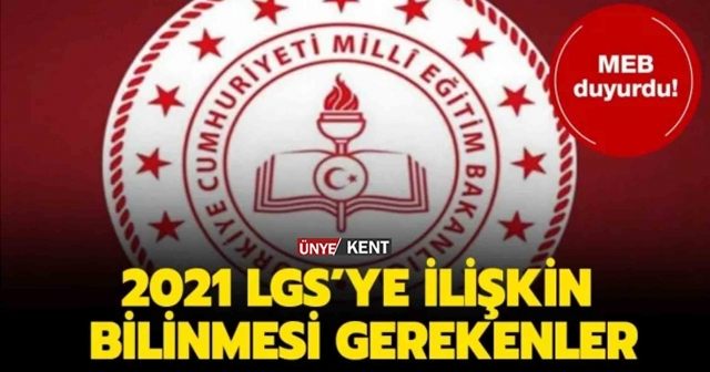 2021 LGS Sınavında Bilinmesi Gerekenler