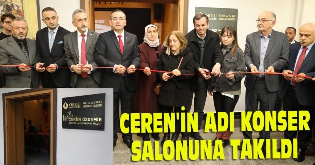 Ceren'in adı konser salonuna takıldı