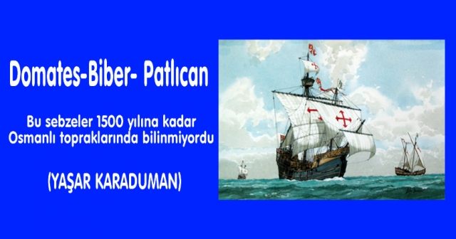 Domates- Biber- Patlıcan Bu sebzeler 1500 yılına kadar Osmanlı topraklarında bilinmiyordu