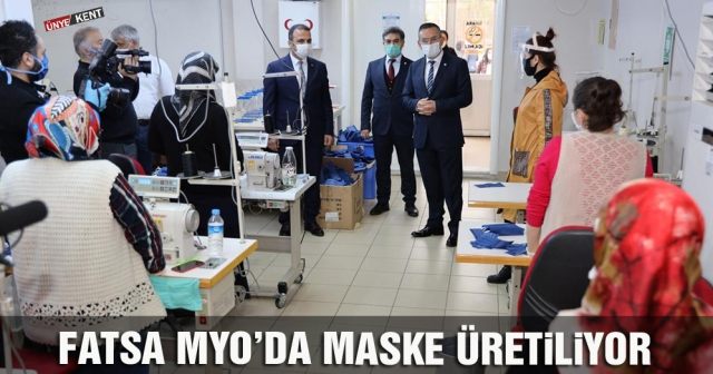 Fatsa MYO’da maske üretiliyor