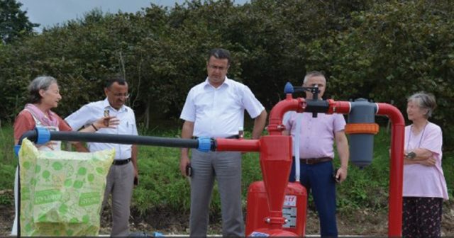 Fındık bahçesini sulamak için destek var