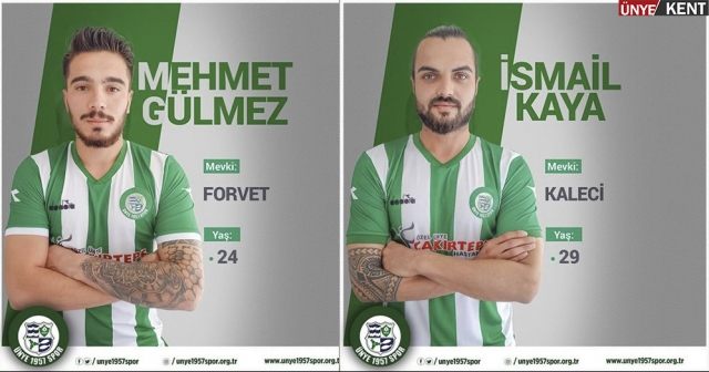 Gülmez ve Kaya Ünye 1957 Spor’da