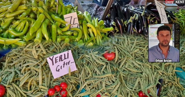 Köy Pazarının yazlık ürünleri gelmeye başladı