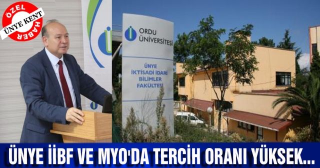 Ünye İİBF ve MYO'da tercih oranı yüksek...